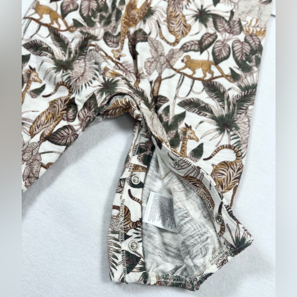 OLD NAVY NWT Baby Girl Jungle Safari Giraffe Romper 3-6m Animal Print Africa‎ - Picture 8 of 13